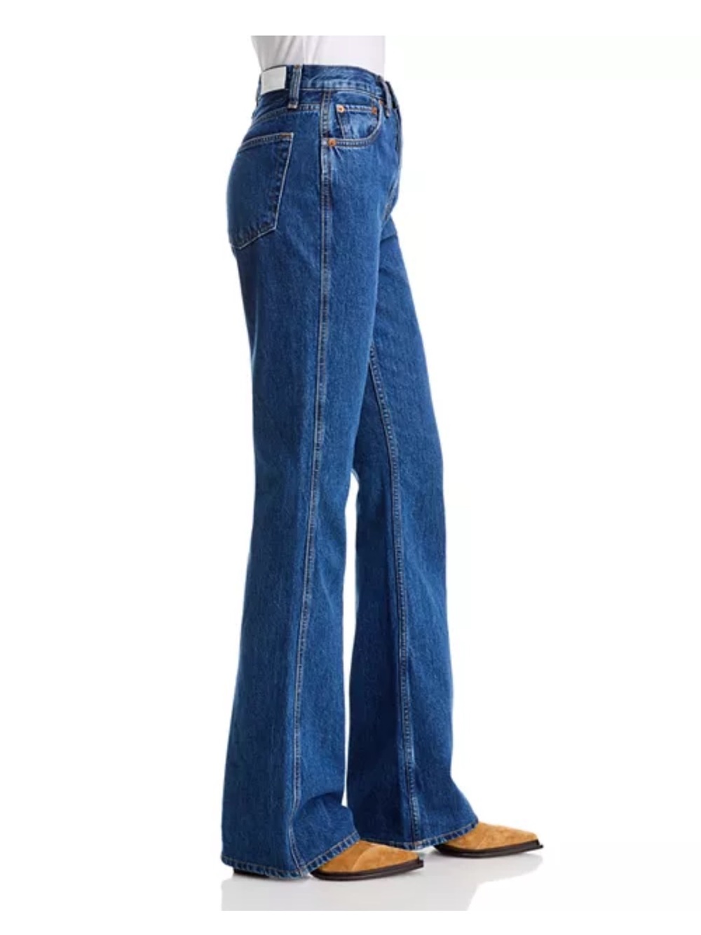 Re/Done Riding High Rise Bootcut Jeans - Faded Rider Size 30 - Picture 4 of 11